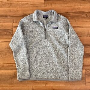 Patagonia Gray quarter zip Sweater